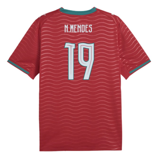 2026-2027 Portugal Home Shirt (N.Mendes 19)-SoccerKits Hub | Buy Soccer Jerseys Online